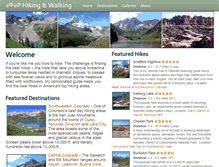 Tablet Screenshot of hikingwalking.org