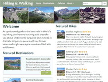 Tablet Screenshot of hikingwalking.com
